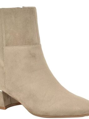 Calvin Klein Taupe Suede Ankle Boot